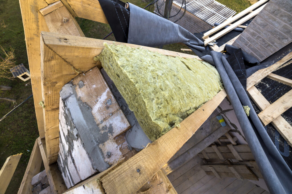 Roof Construction And Insulation With Mineral Wool Utc