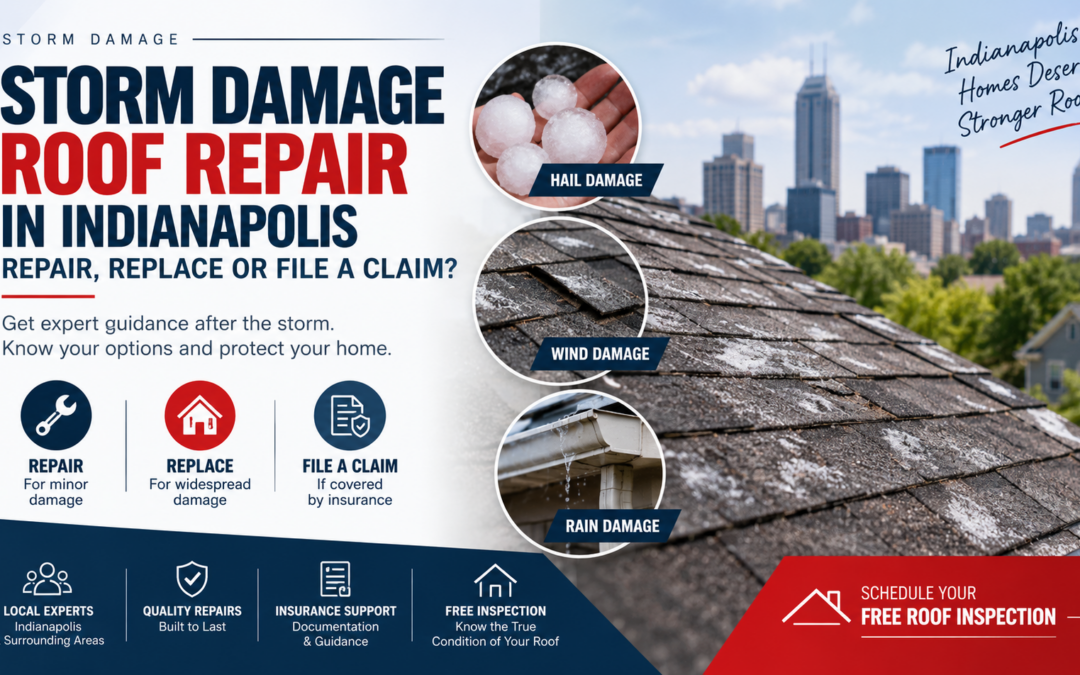 Storm Damage Roof Repair in Indianapolis: Repair, Replace or File a Claim?