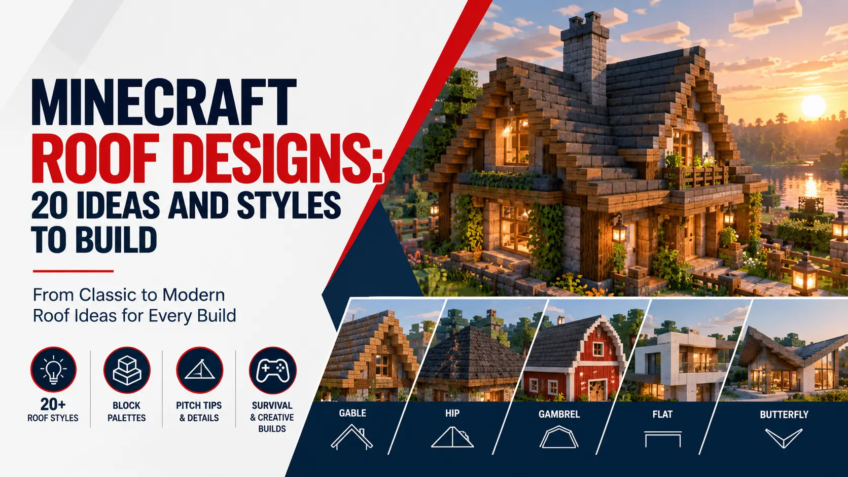 Minecraft Roof Designs Ideas And Styles